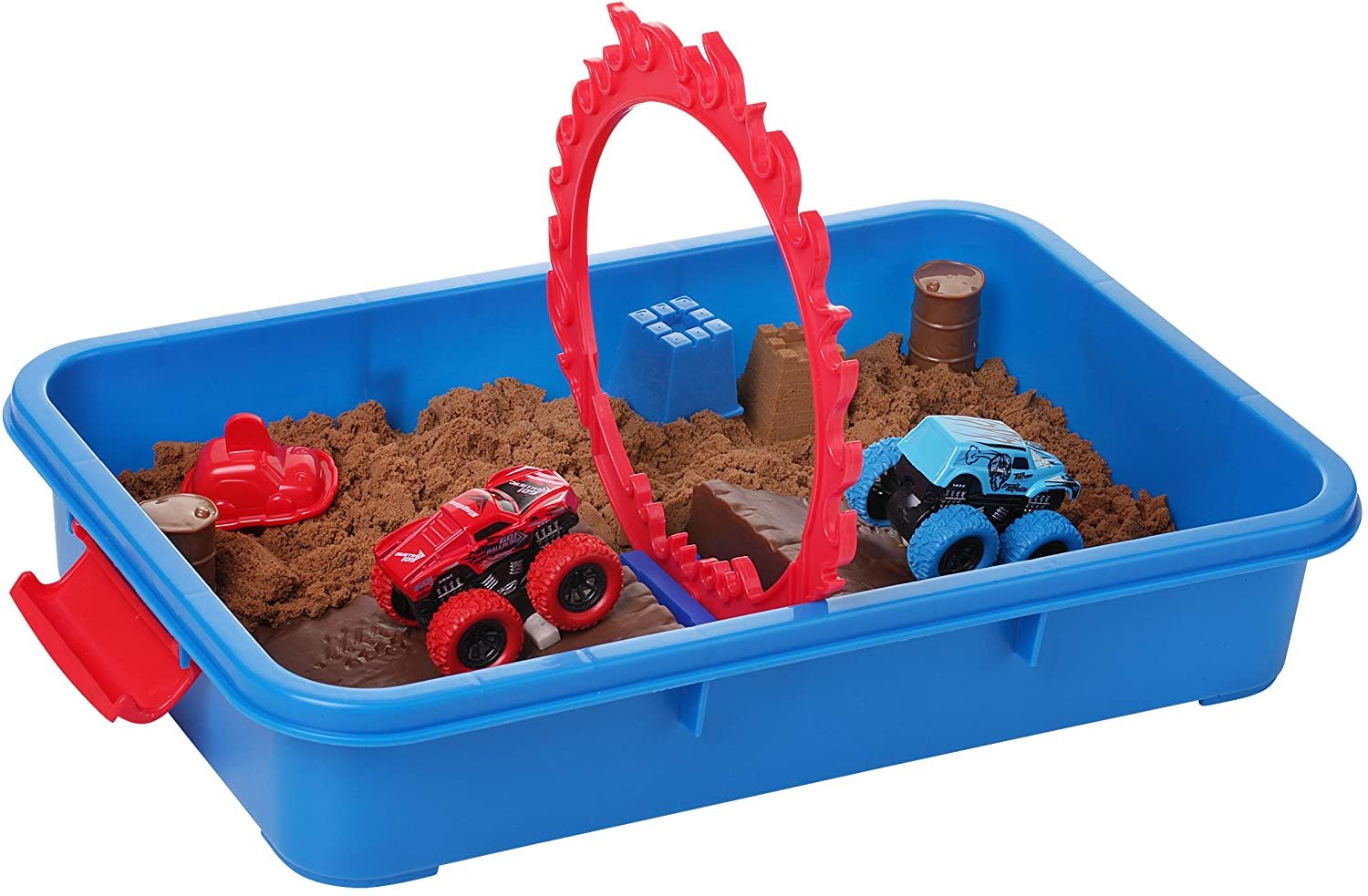 Dazmers Monster Truck Sand Play Set Sensory Kit for 3-4 5 Year Old Toddlers